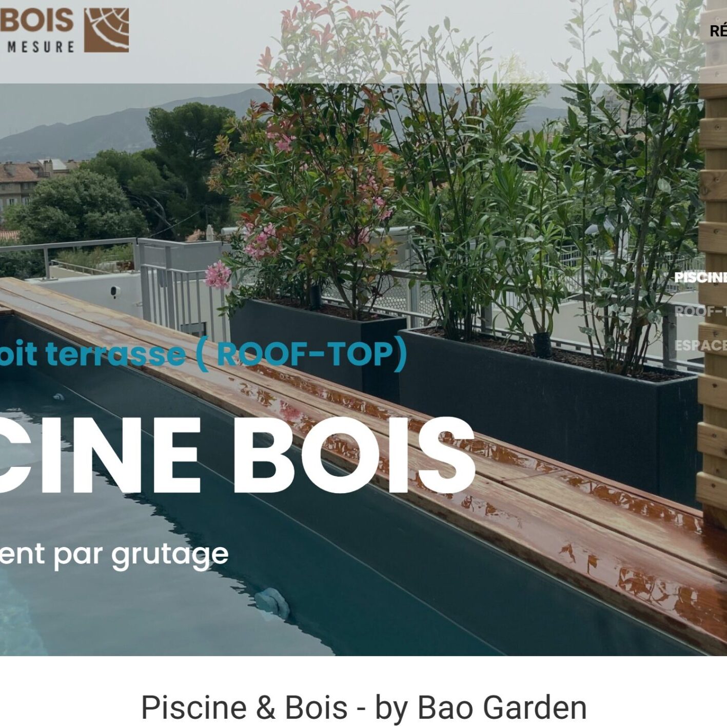 Création d'un site vitrine pour PiscineEtBois