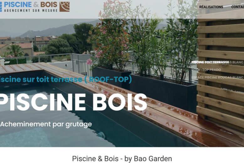 Création d'un site vitrine pour PiscineEtBois