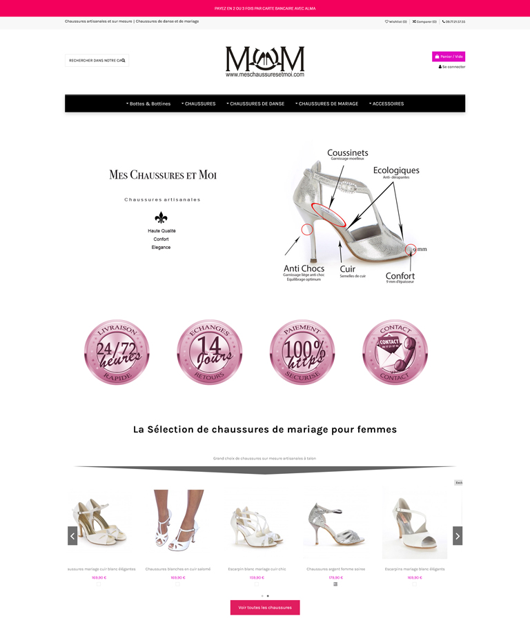 Ecommerce Prestashop - Projet MesChaussuresEtMoi