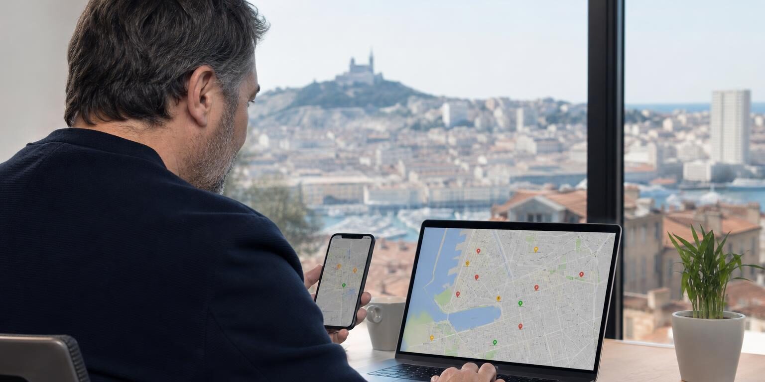 Référencement local entreprise : attirer des clients proches Référencement local entreprise et analyse de visibilité sur Google Maps à Marseille