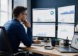 Consultant SEO analysant les performances organiques, les conversions et les indicateurs techniques d’un site internet.