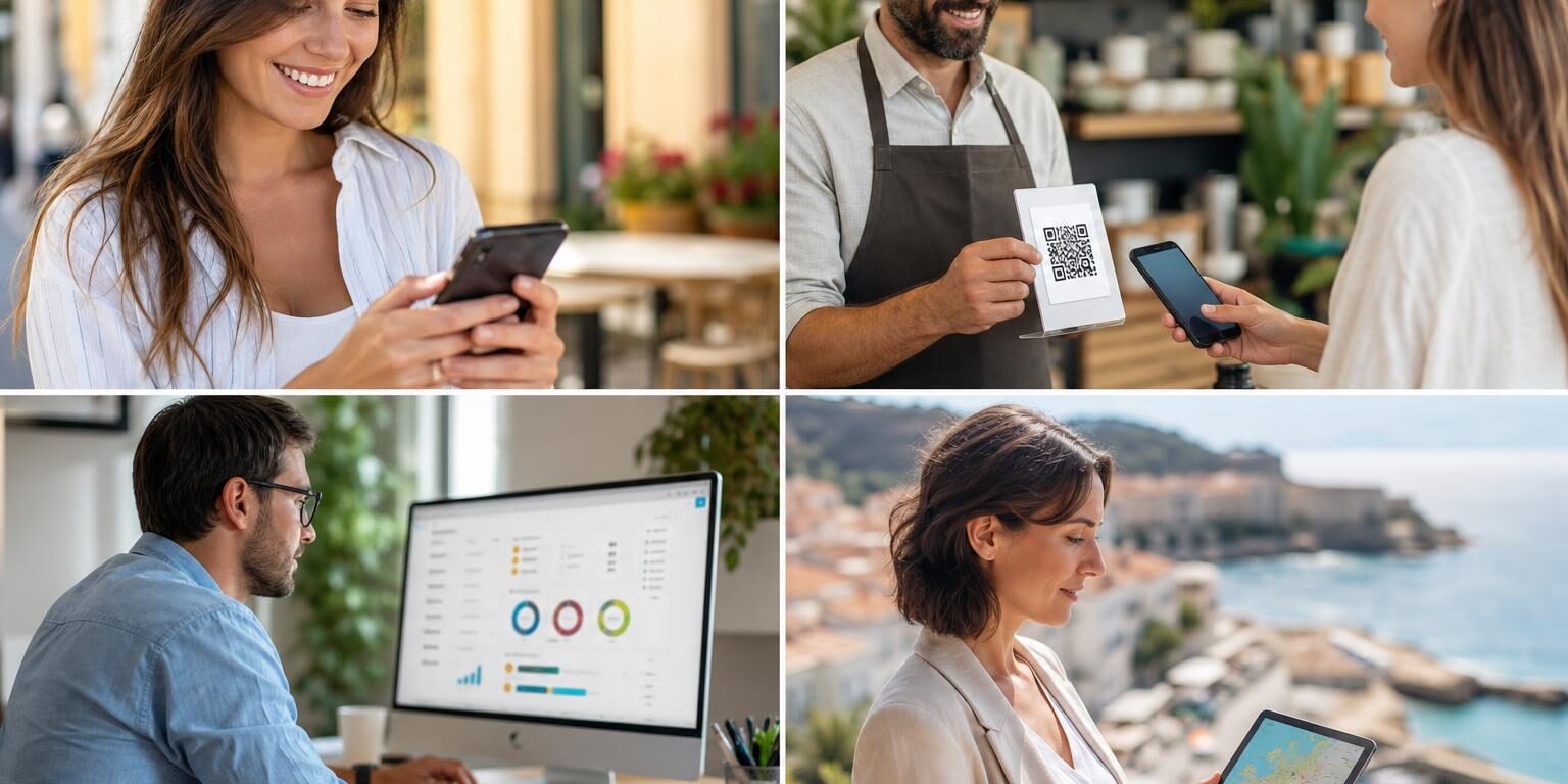 Comment obtenir davantage d’avis Google durablement ? Client et entreprise utilisant des méthodes éthiques pour obtenir des avis Google