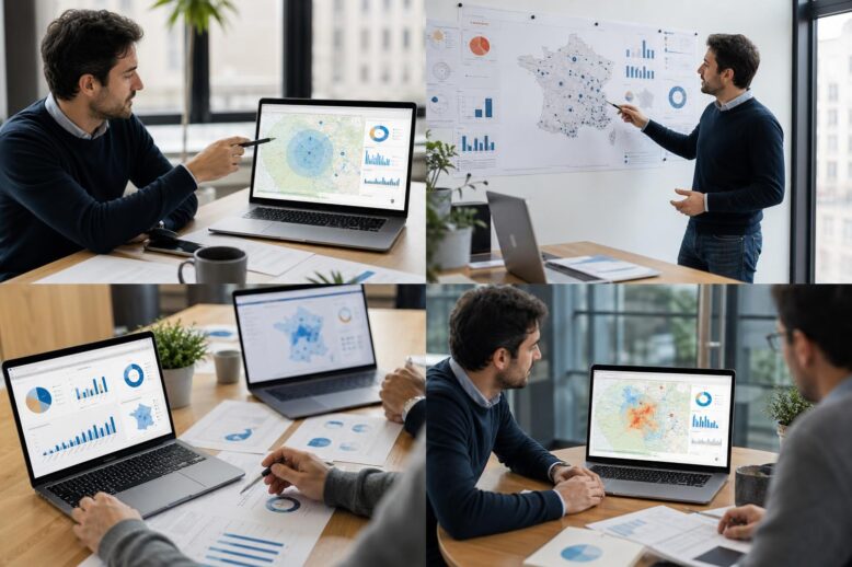 Consultant comparant le SEO local et le référencement national pour des entreprises à Toulon et en France