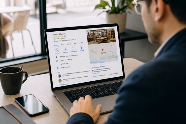 fiche Google Business Profile consultée par une entreprise locale