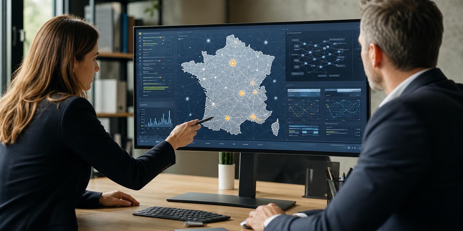 Consultants analysant une stratégie pour créer des pages locales SEO en France