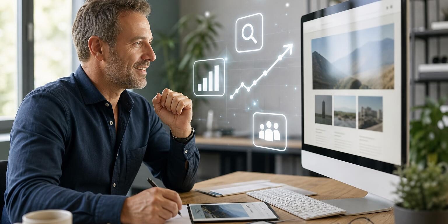 Dirigeant découvrant les bénéfices d’un site internet professionnel en 2026